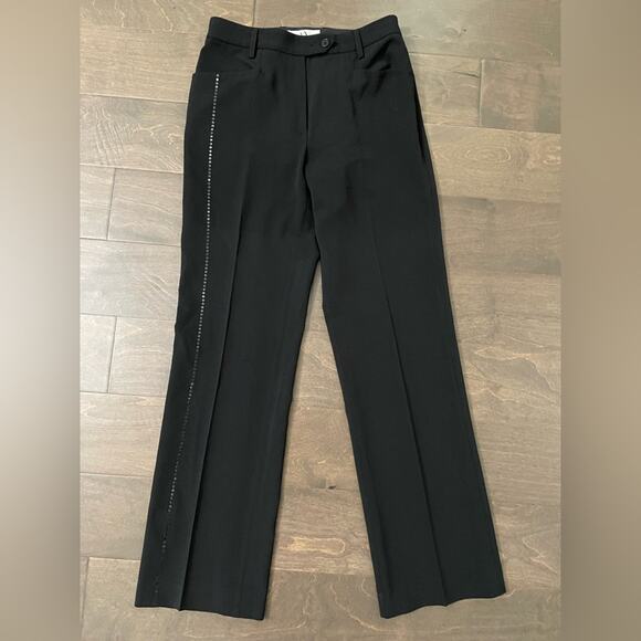 A/X Armani Exchange Women’s Black Slacks with Sequins Embellishment- size 2 - Picture 1 of 5